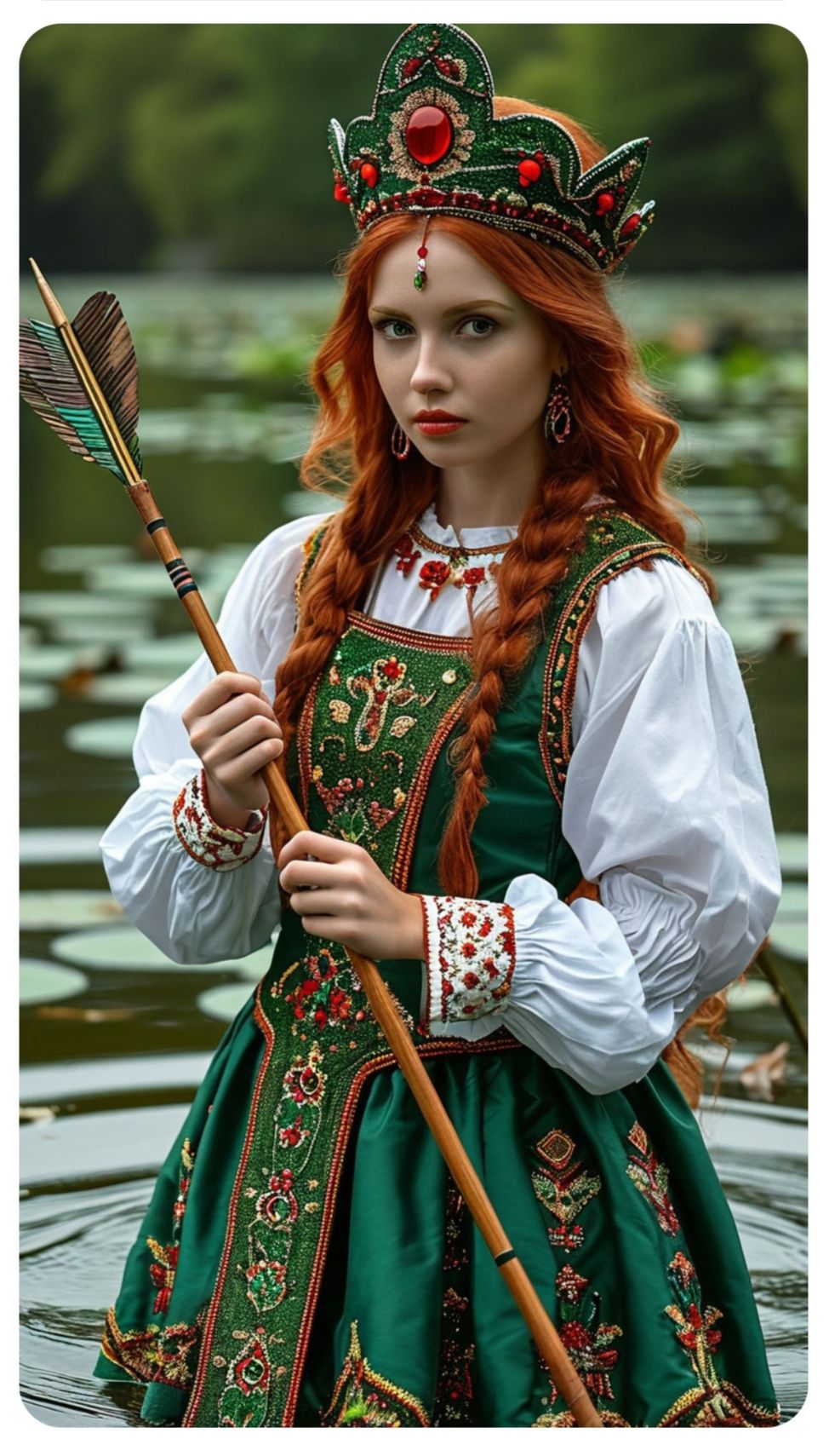 Nude girl Girls in Slavic costumes in Ibage