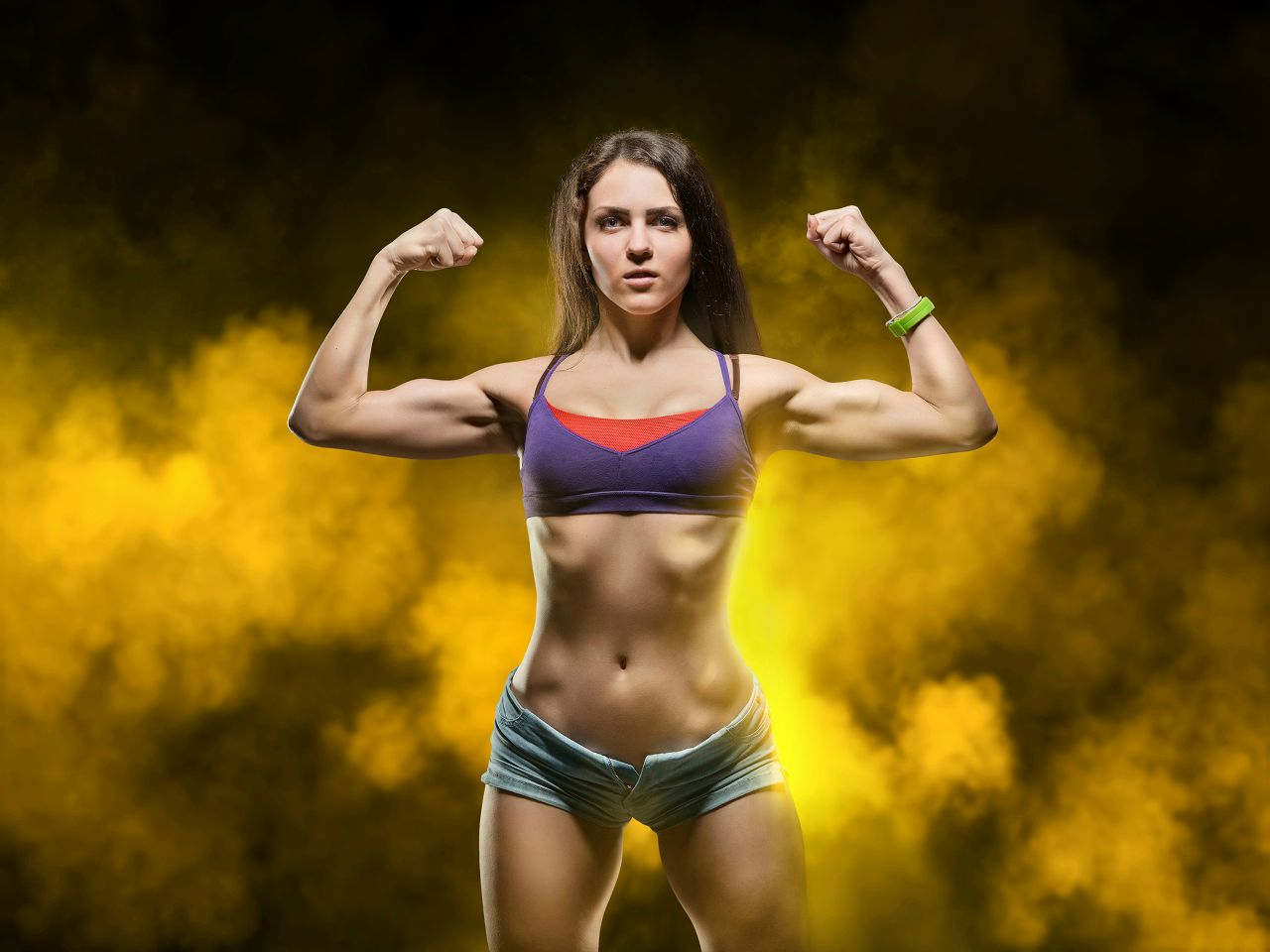 Athletic girls in Ibage